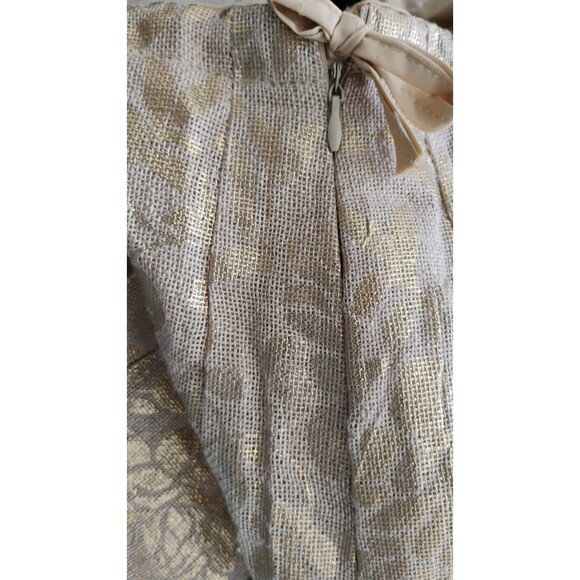Handmade Bohemian Maxi Skirt Neutral Metallic Gold Floral Design 16 EUC Gorgeous - Picture 10 of 10